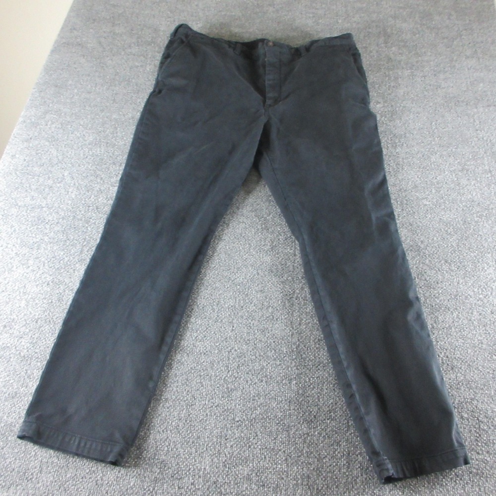 Polo Ralph Lauren Pants Mens 40x31 Black Stretch Slim Fit Chino Straight Casual